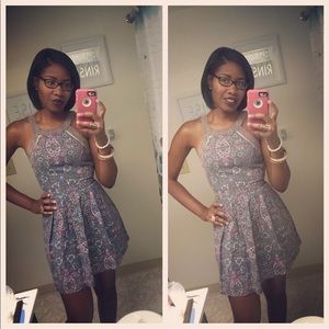 American Eagle High-neck Paisley Dress